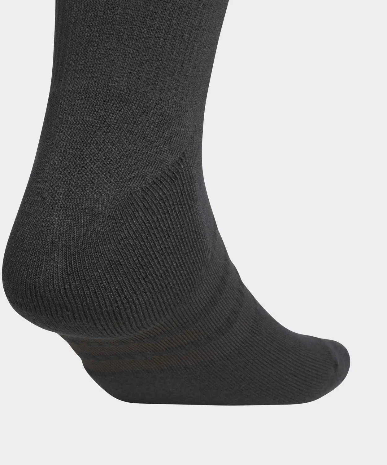 Мужские носки для гольфа с паддированной пяткой и мыском, модель Three Stripes Half Crew Adidas, Black — фото 4