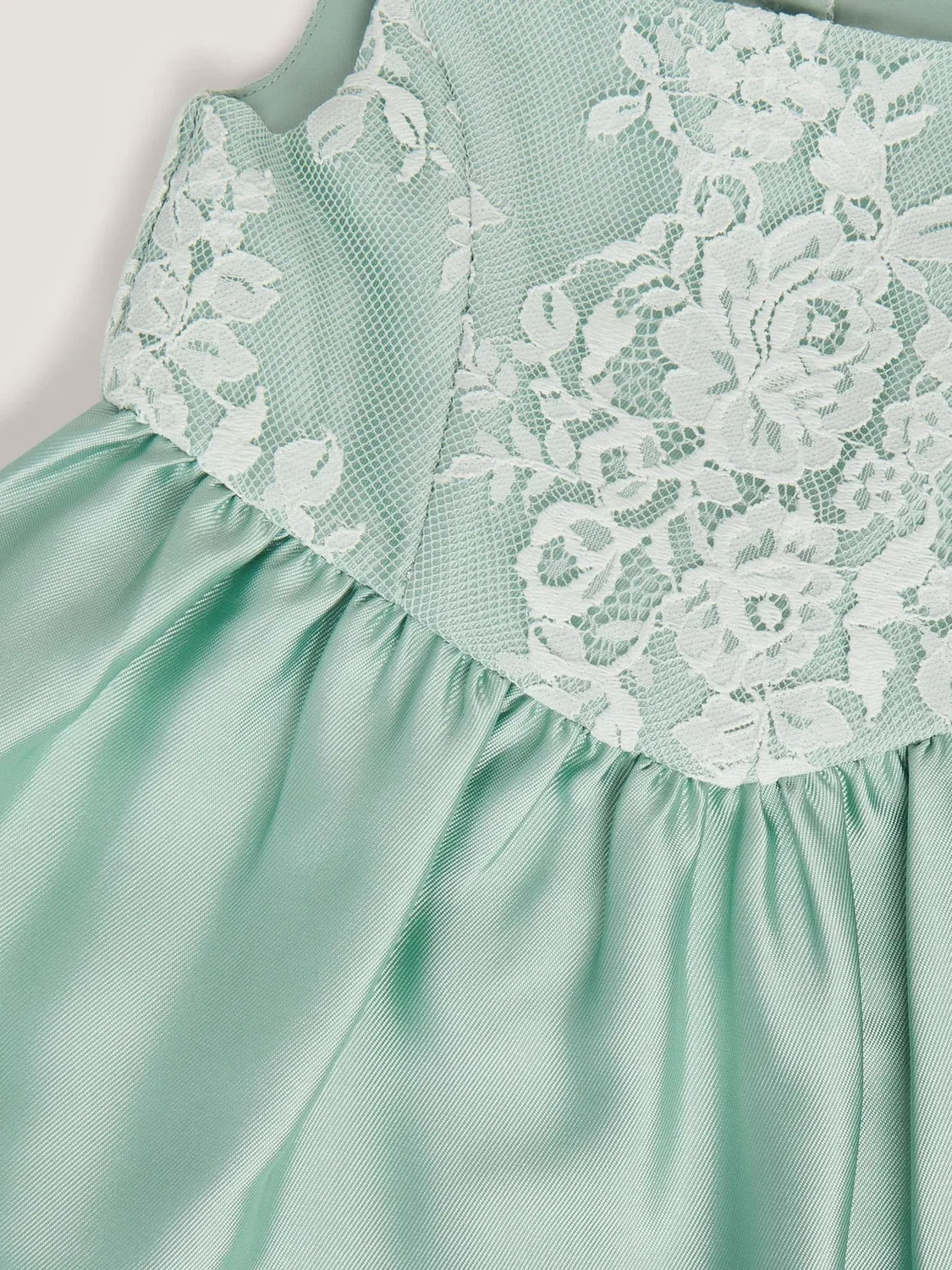 Платье принцессы с кружевным лифом Juno Monsoon, Sage Green — фото 3