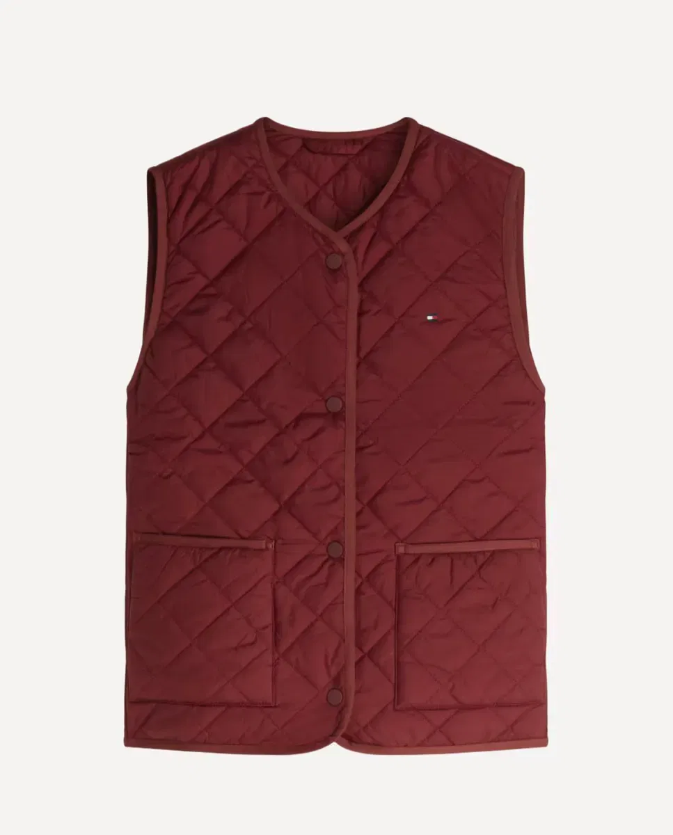 Женский стеганый жилет Tommy Hilfiger, Бургунди