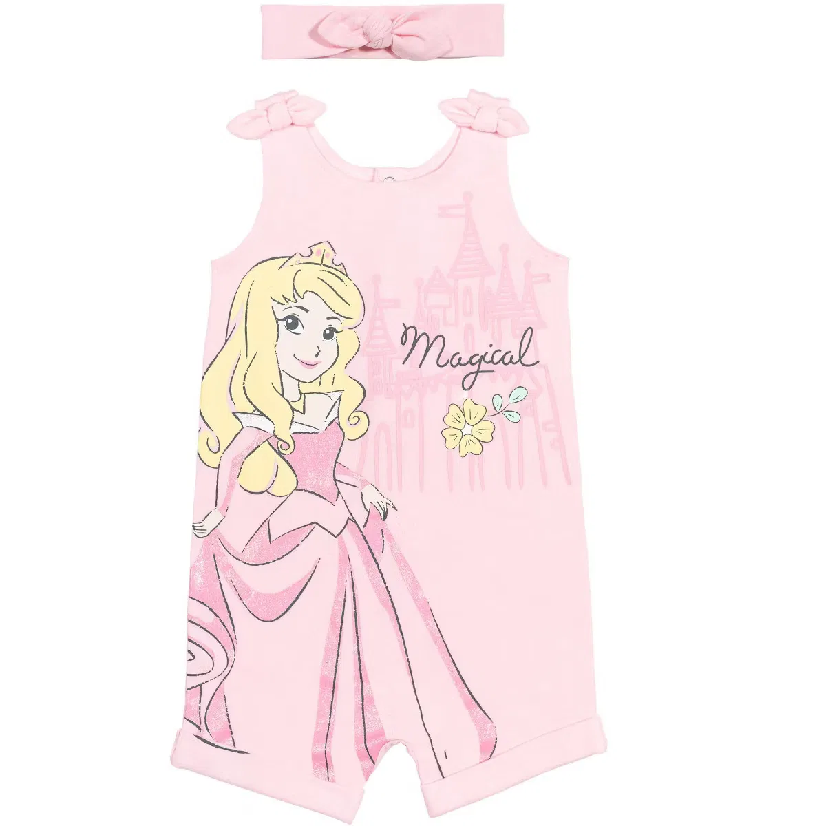 Боди-комбинезон с повязкой на голову Disney Princess Disney, Aurora Pink