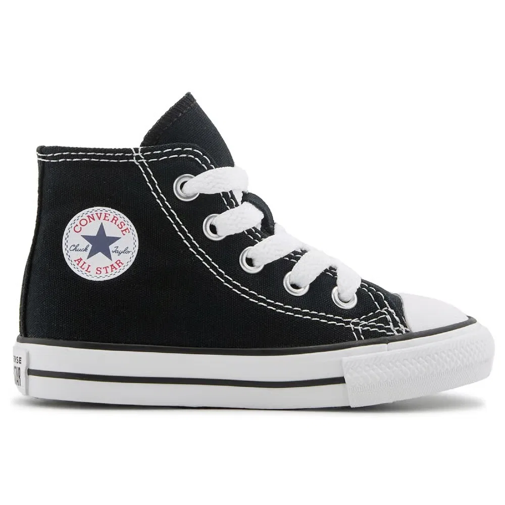 Детские высокие кроссовки Chuck Taylor All Star для малышей Converse, Black/White — фото 2