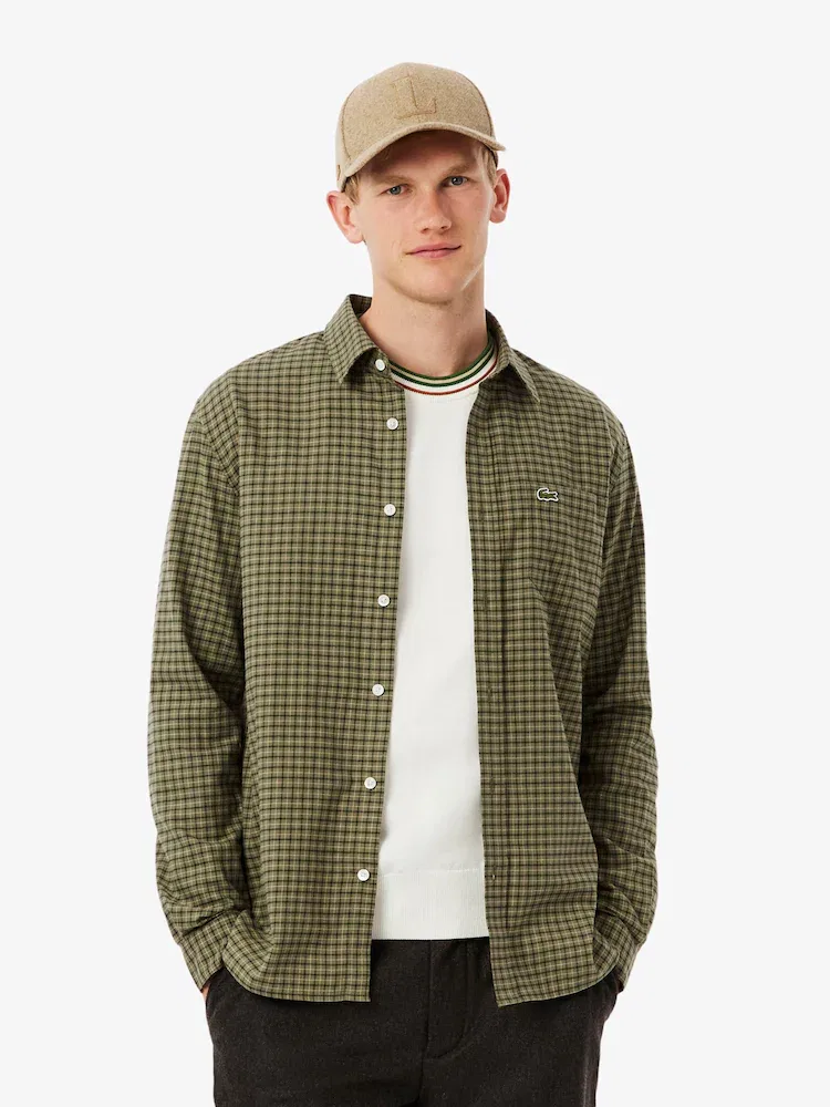 Рубашка фланелевая с клеткой LACOSTE