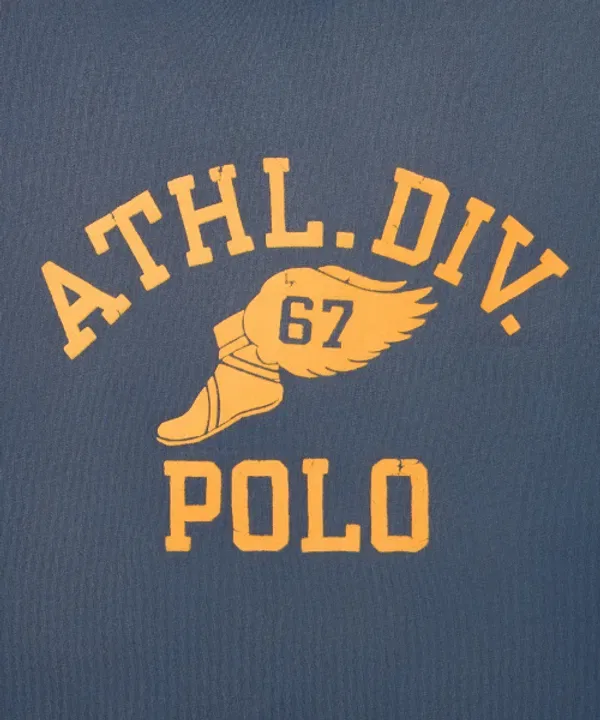 Футболка с логотипом, классический крой, Polo Ralph Lauren, темно-синий — фото 4