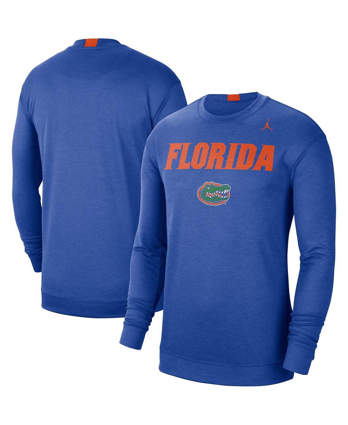 

Мужская футболка с длинным рукавом royal florida gators 2021-22 basketball team spotlight performance Jordan
