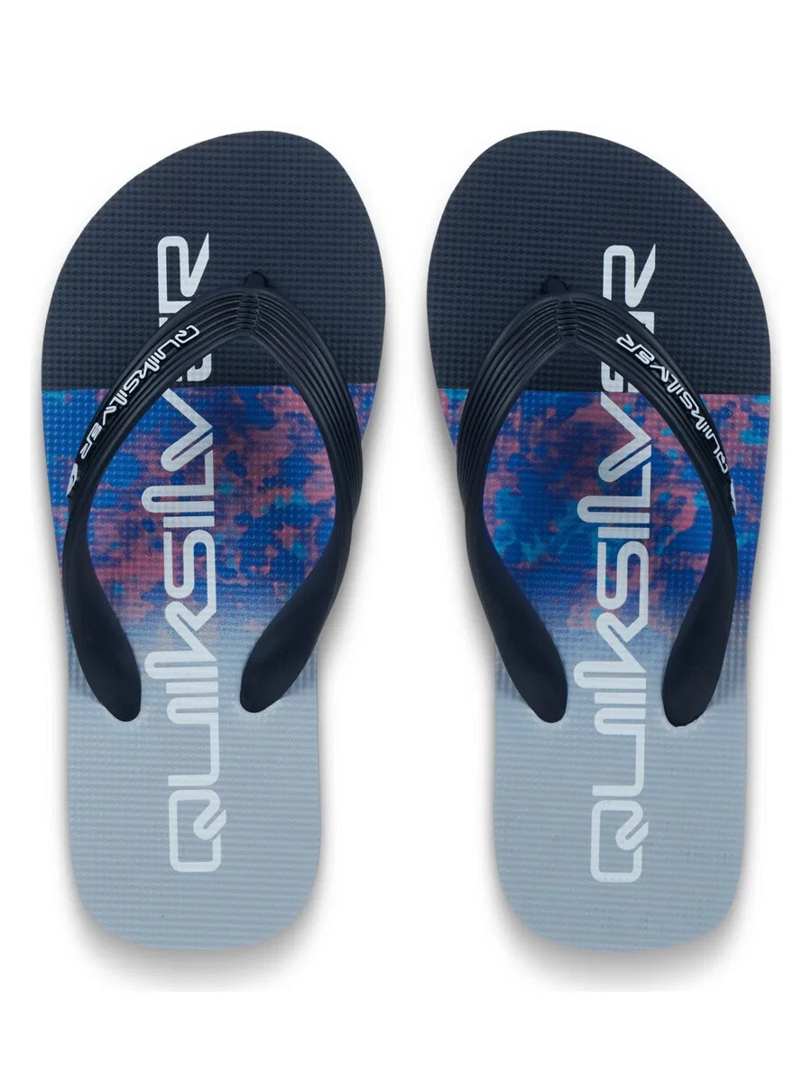 Сандалии QUIKSILVER 'Molokai Art' в синем, темно-синем и опаловом цветах — фото 4