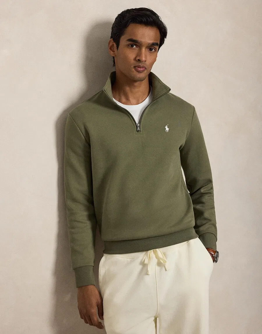 Толстовка Polo Ralph Lauren оливкового цвета — фото 2