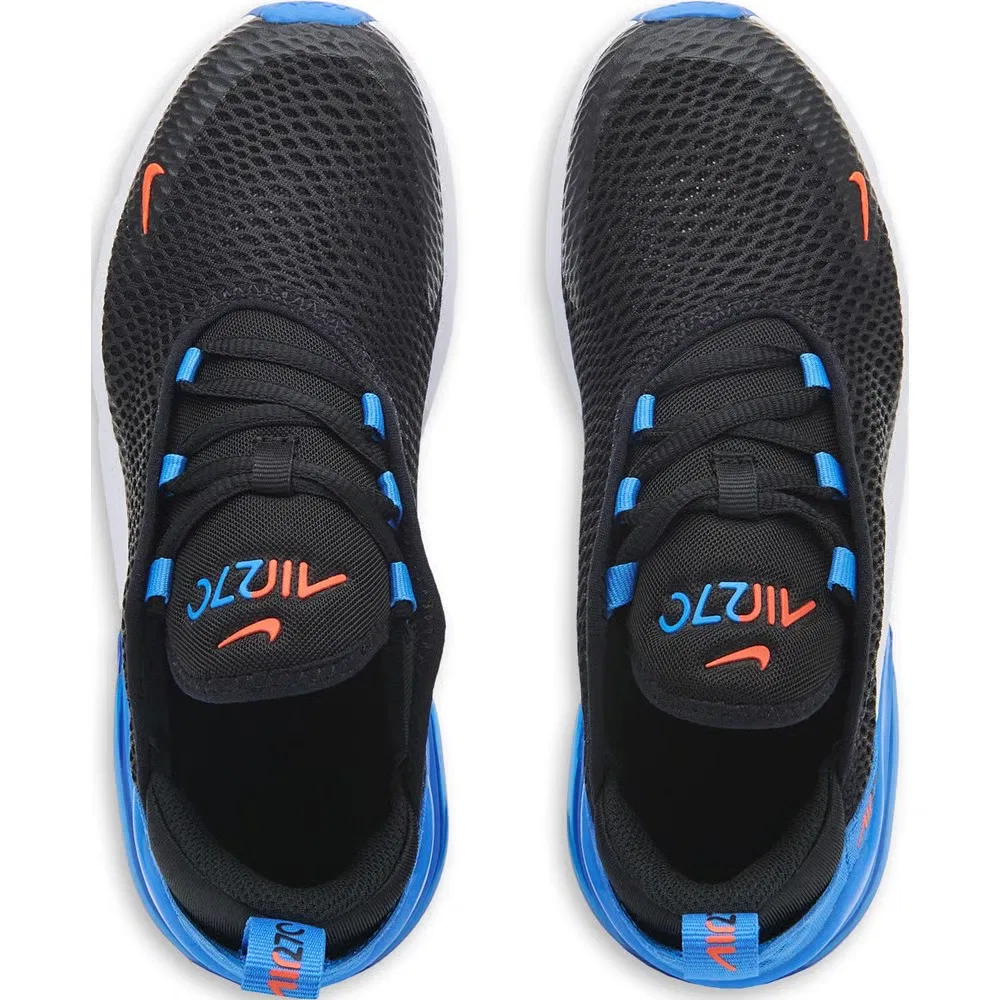 Детские кроссовки Air Max 270 Nike, Black/Blue/Orange — фото 4