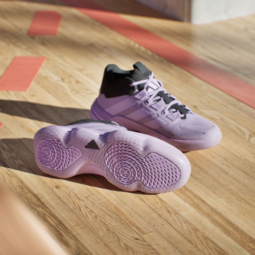 Кроссовки Adidas Court Stabil Indoor Shoes, цвет Powder Plum/Powder Plum/Core Black — фото 3