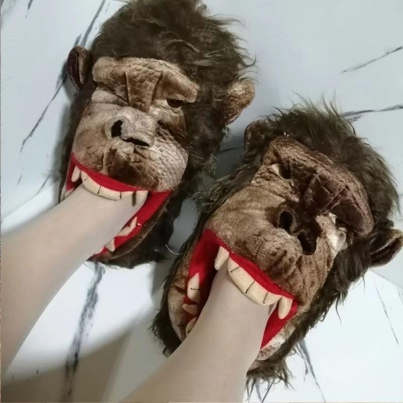 Тапочки jiajiubai Halloween - теплые уютные тапочки с привидениями и тыквой для дома и улицы, для праздничного использования, Cartoon Head — фото 3