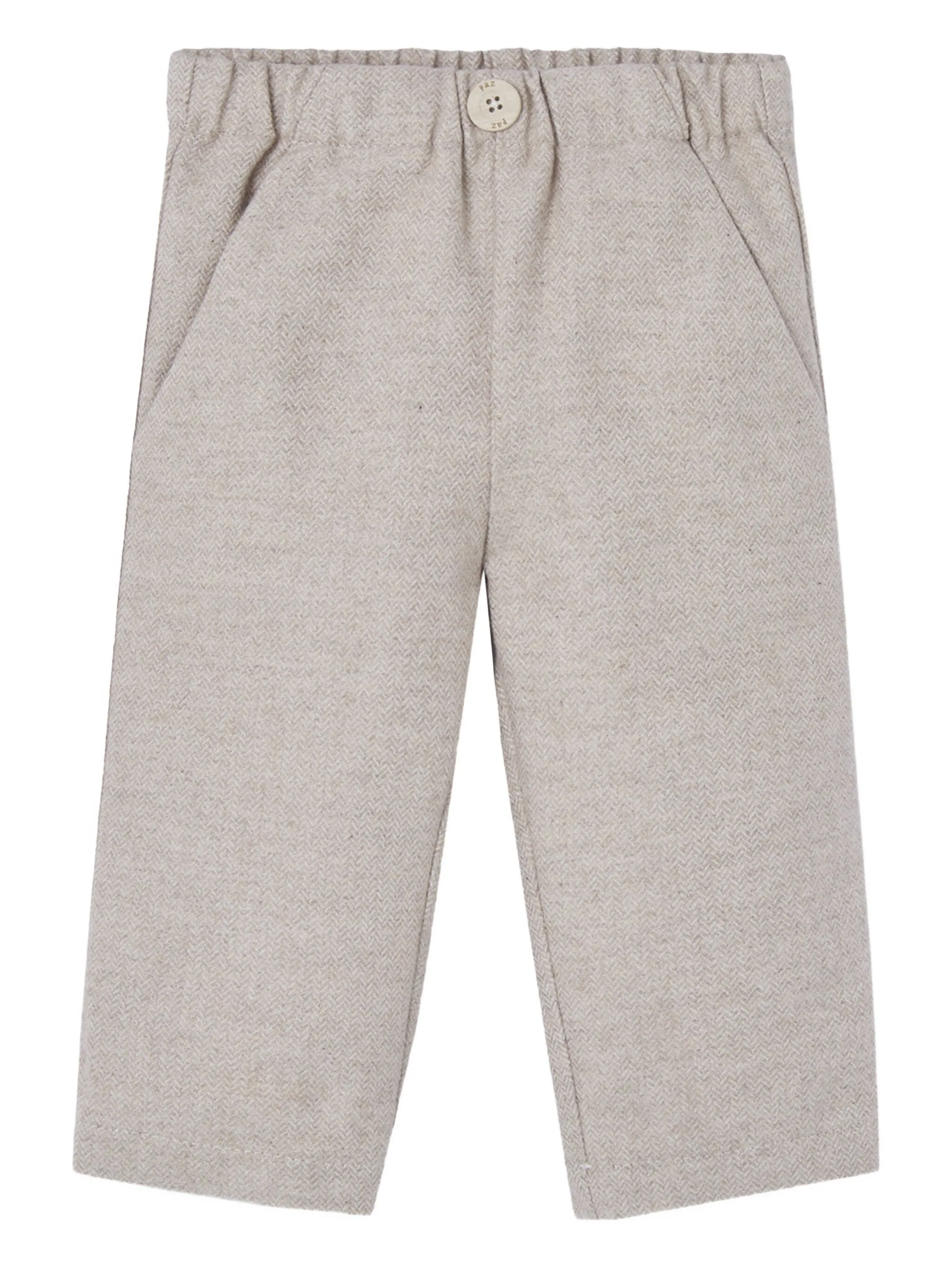 

Комплект из рубашки и брюк с узором в елочку Paz Rodriguez, бежевый