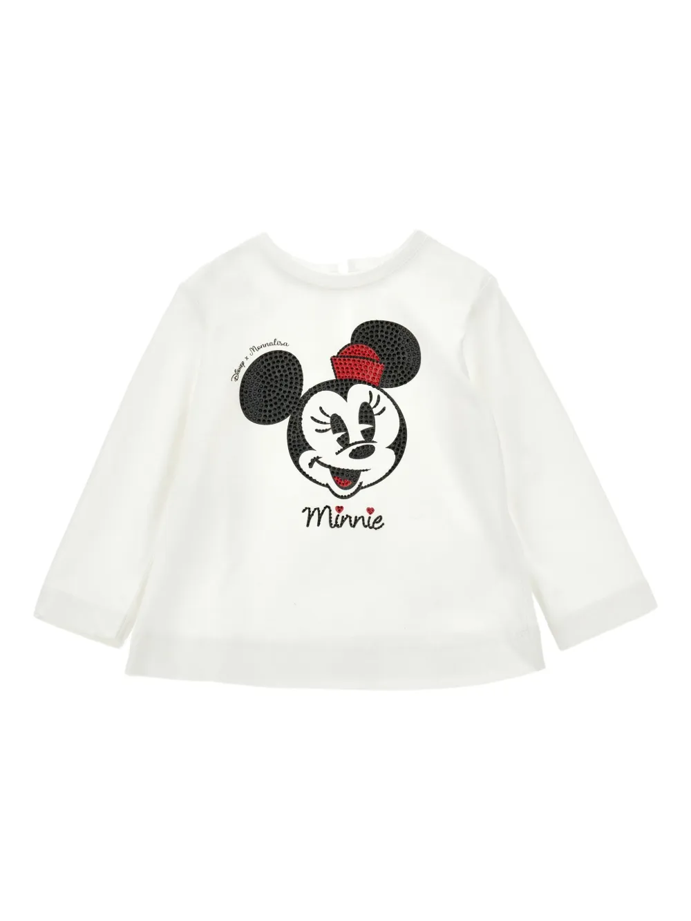 

Топ Minnie Mouse с длинными рукавами из коллаборации с Disney Monnalisa, белый