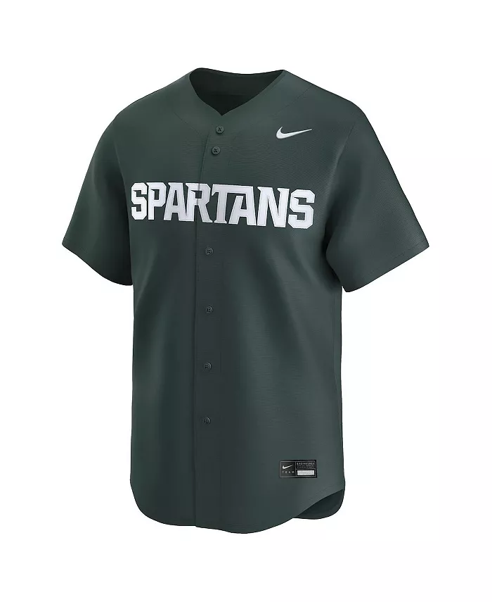 Мужская зеленая бейсбольная джерси Michigan State Spartans College Limited Nike — фото 2