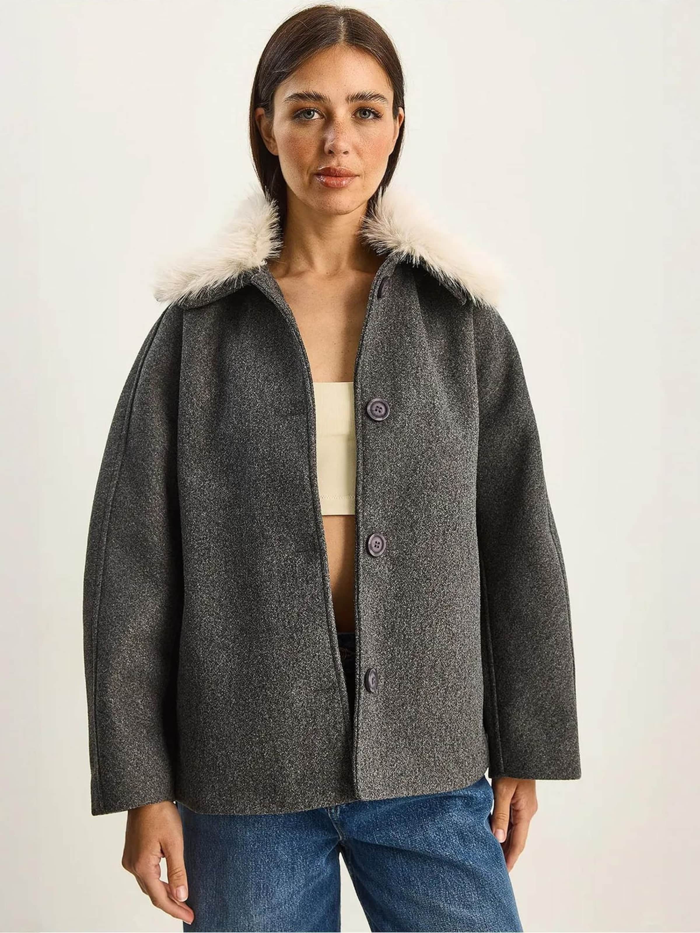 

Bianco Lucci Зимнее пальто в цвете антрацит