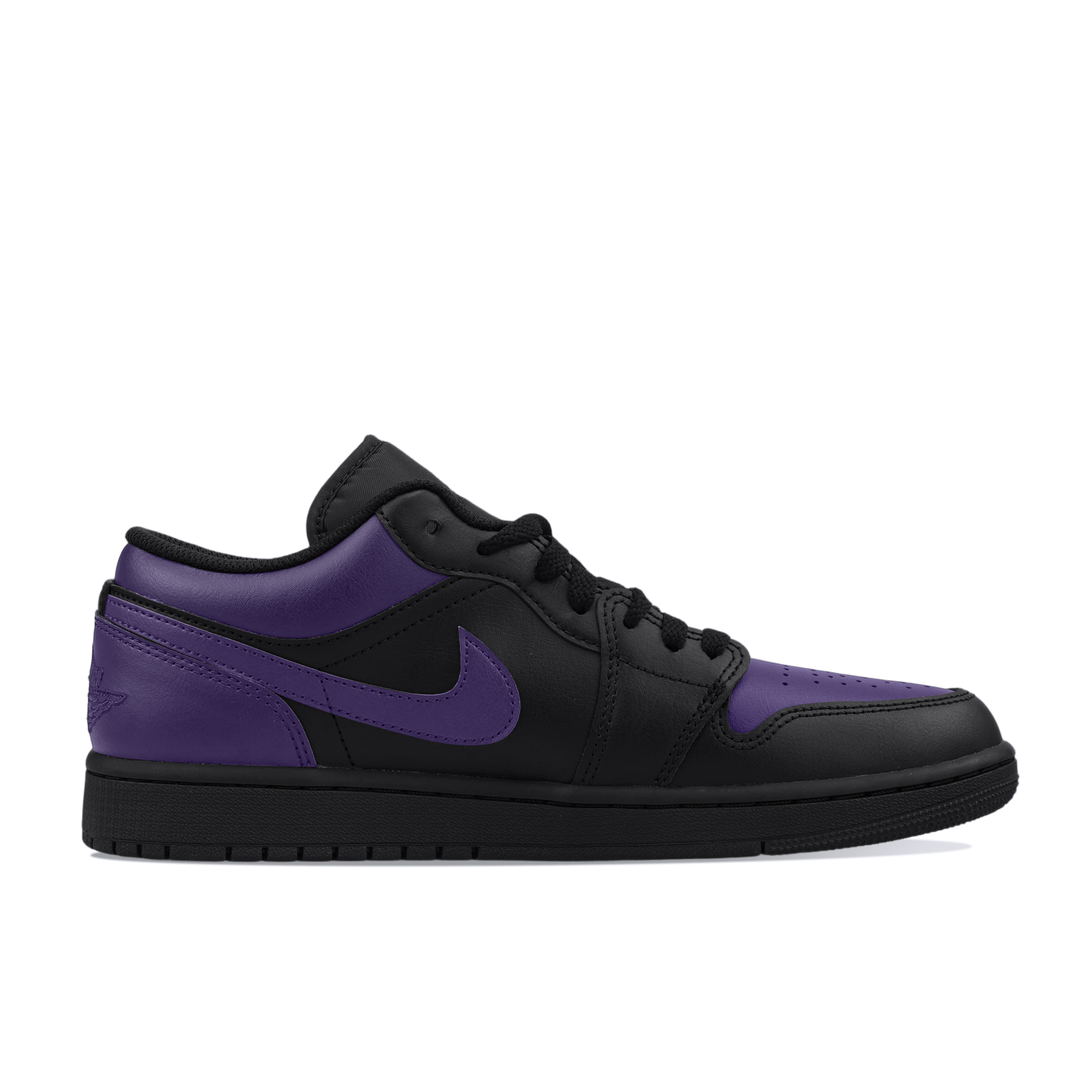 Jordan Air 1 Cushioning, износостойкие низкие кеды Vintage Basketball Shoes мужские черные фиолетовые — фото 4