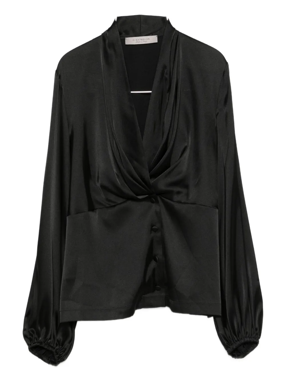 

Скрученная блузка на пуговицах D.Exterior, черный