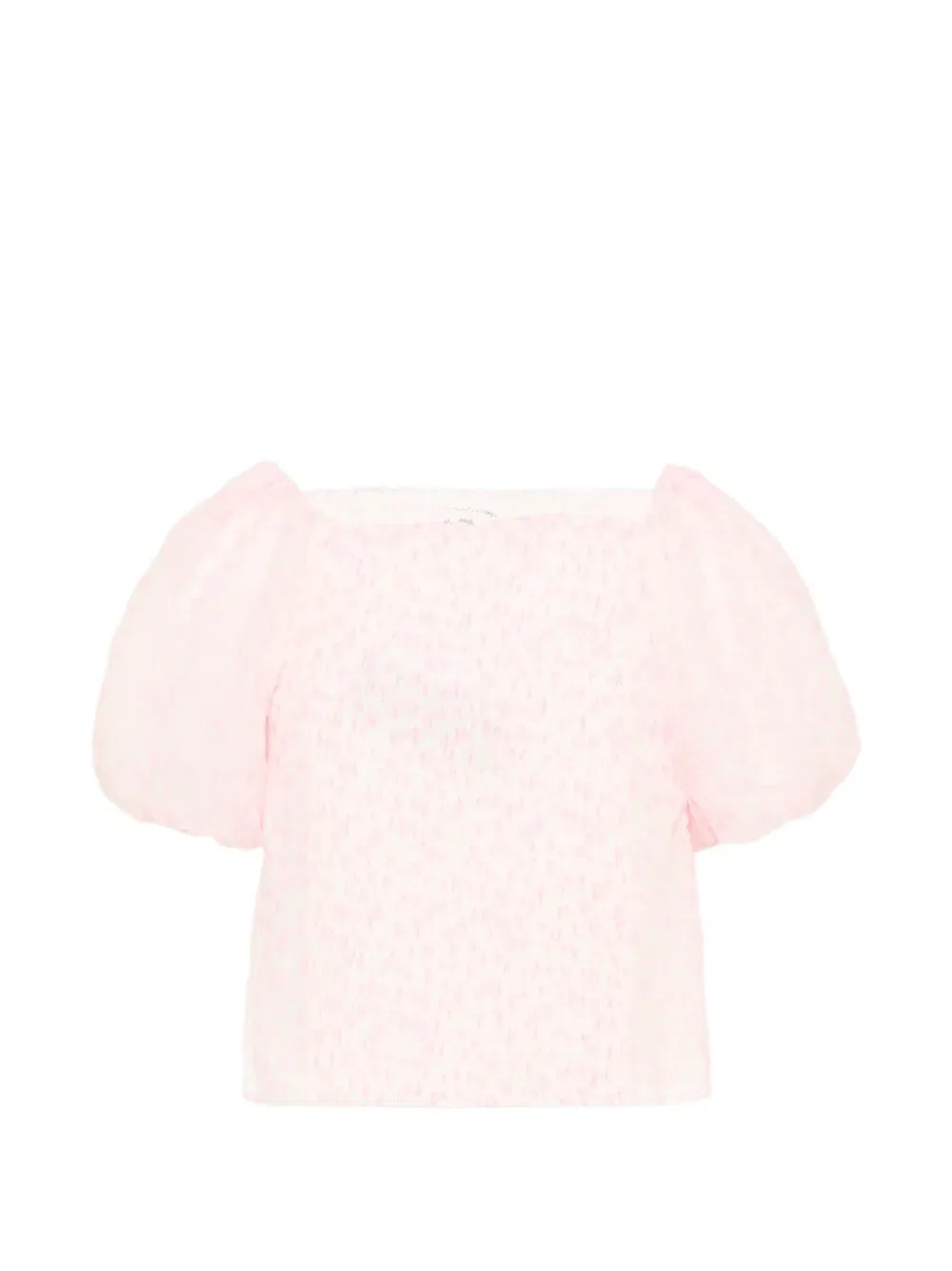 Топ с пышными рукавами Abercrombie Fitch Kids, розовый