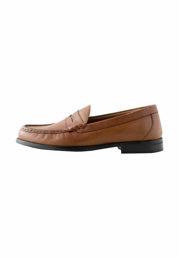 Свободные лоферы без шнурков Next, Tan/Brown