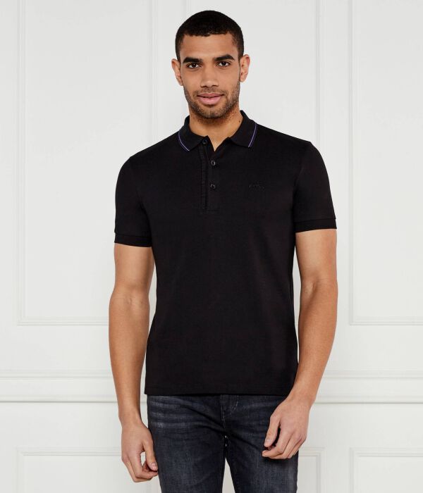 

Поло Boss Green Paul 4 Slim Fit, черный
