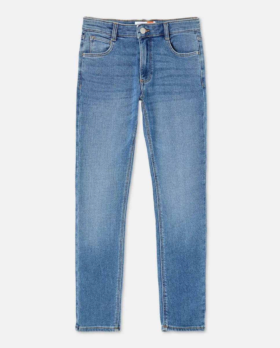 

Джинсовые детские брюки простого мытого цвета Kids El Corte Inglés