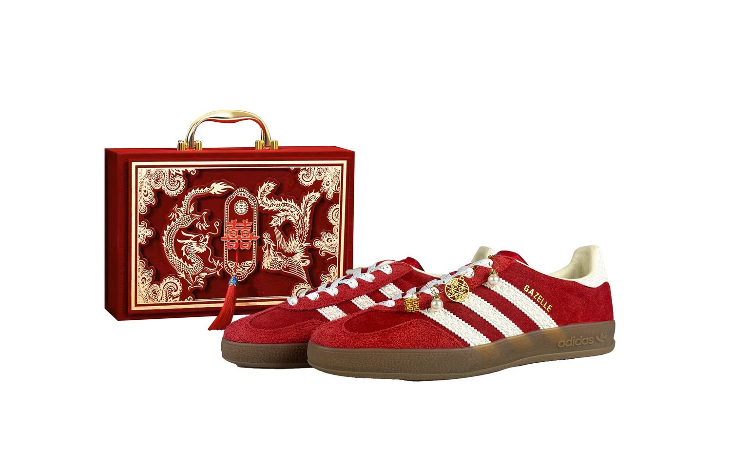 

Adidas Originals Газель Индор Perfect Match By Divine Design устойчивые к истиранию лоу-топ скейтборд обувь унисекс красный красная коробка, цвет Red Box