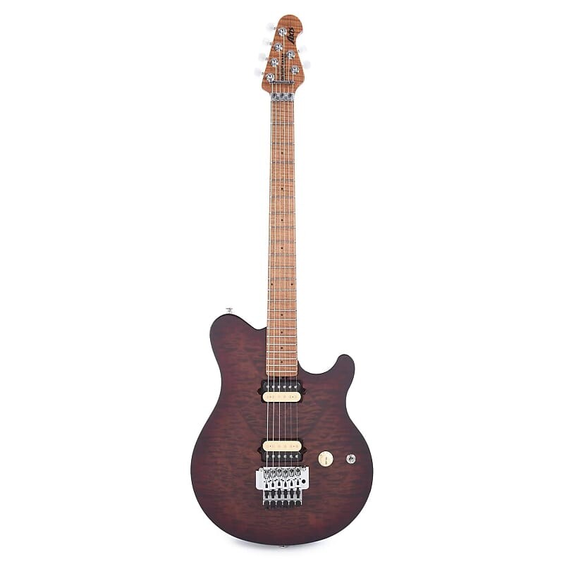 

Электрогитара Ernie Ball Music Man USA Axis Guitar Roasted Amber Quilt w/case
