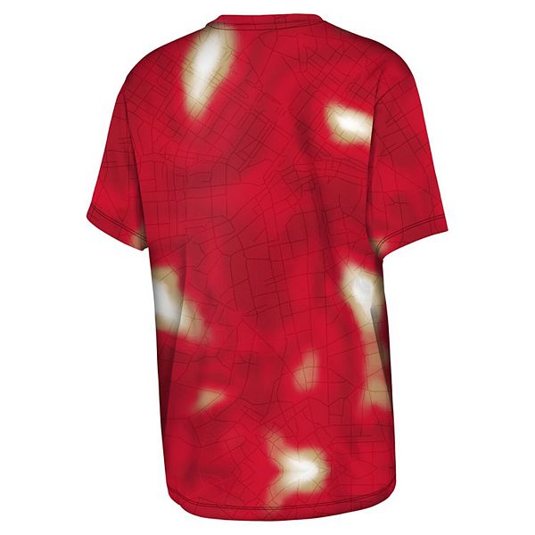 Футболка Youth scarlet San Francisco 49ers End Zone Dri-Tek Outerstuff — фото 4