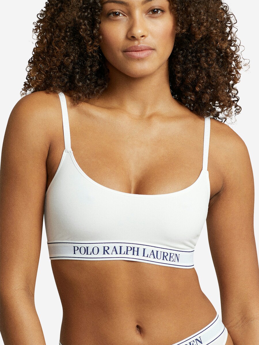 Бюстгальтер-бралетт Polo Ralph Lauren Essentials, белый — фото 2