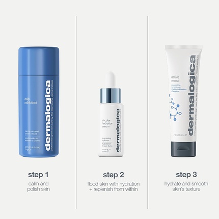Подарочный набор Smooth and Hydrate, полноразмерный ежедневный молочный фолиант 74 г Dermalogica — фото 3