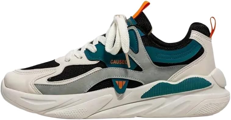 

Мужские кроссовки в стиле ретро с цветовыми блоками- мягкая амортизирующая стелька, резиновая подошва с высоким сцеплением, надежная шнуровка- массивный дизайн для городских прогулок и повседневной носки Clolinde, темно-зеленый