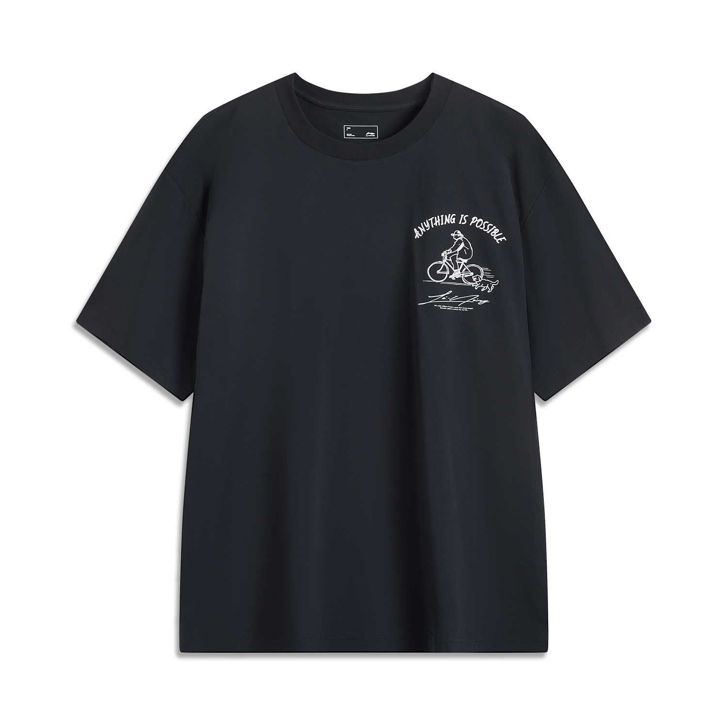 

LINING Футболка Sports Trend Series Unisex Deep Mysterious Blue, Синий, LINING Футболка Sports Trend Series Unisex Deep Mysterious Blue