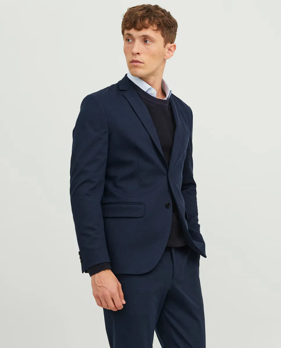 

Мужской пиджак узкого кроя Jack & Jones, темно-синий
