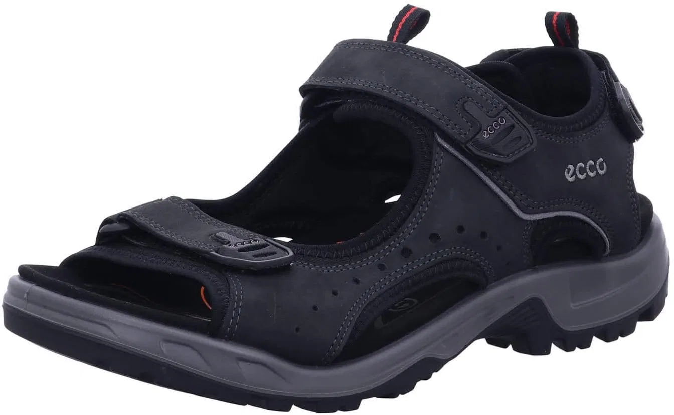 Мужские сандалии ECCO Offroad из нубука, Black