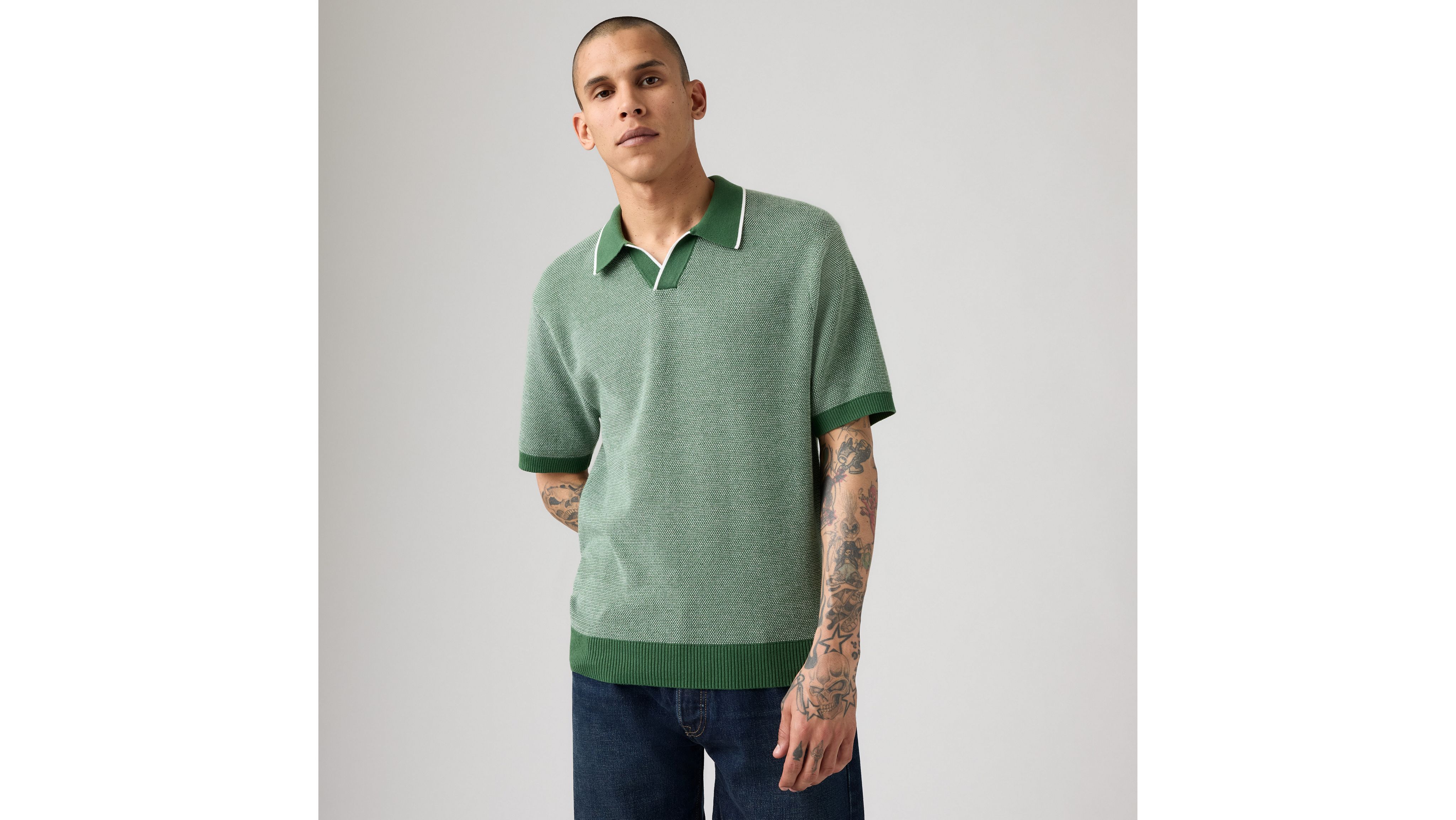 

Рубашка-поло Skipper Knit Levi's, Dark Green - Green