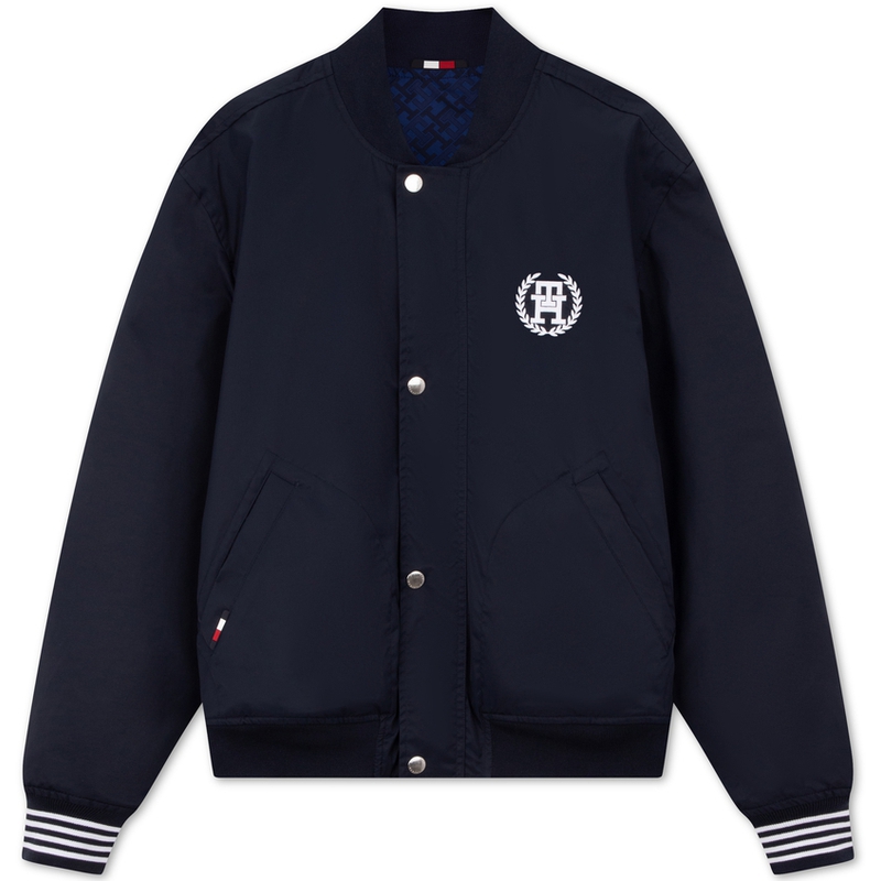 

Tommy Hilfiger Бомбер с вышитым логотипом, Navy Blue/Dark Blue DW5