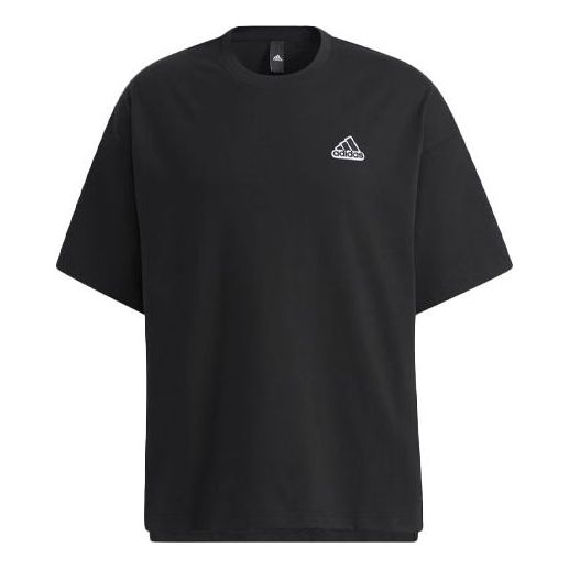 

Футболка m badge tee sports round collar male black Adidas, черный