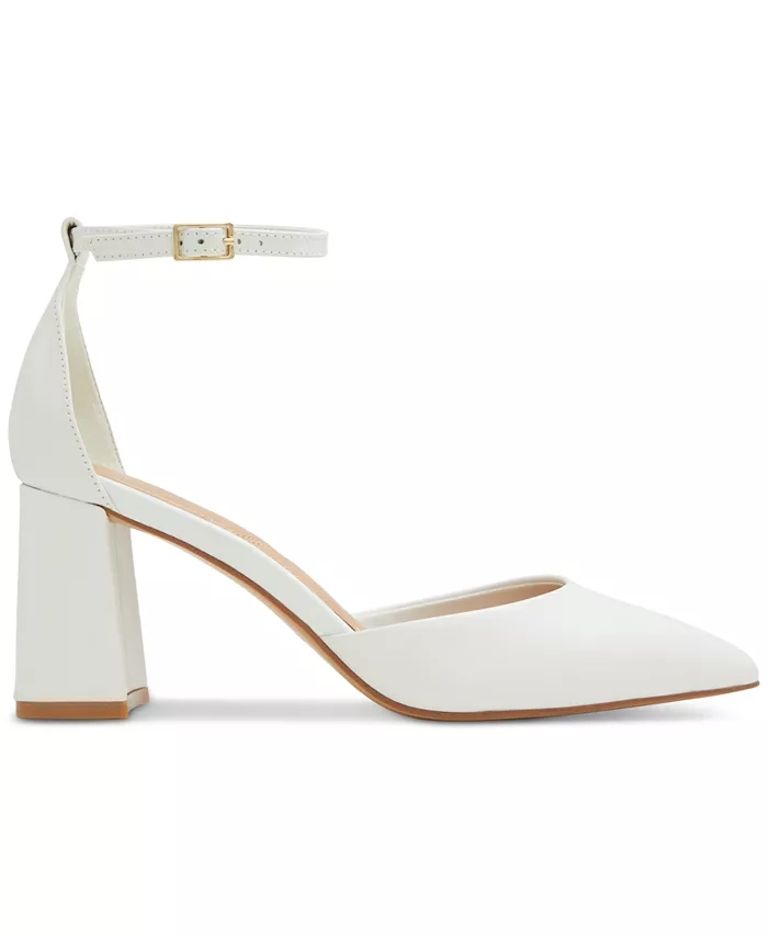 Женские босоножки Jan с острым носом, ремешком на щиколотке и квадратным каблуком ALDO, белый — фото 2