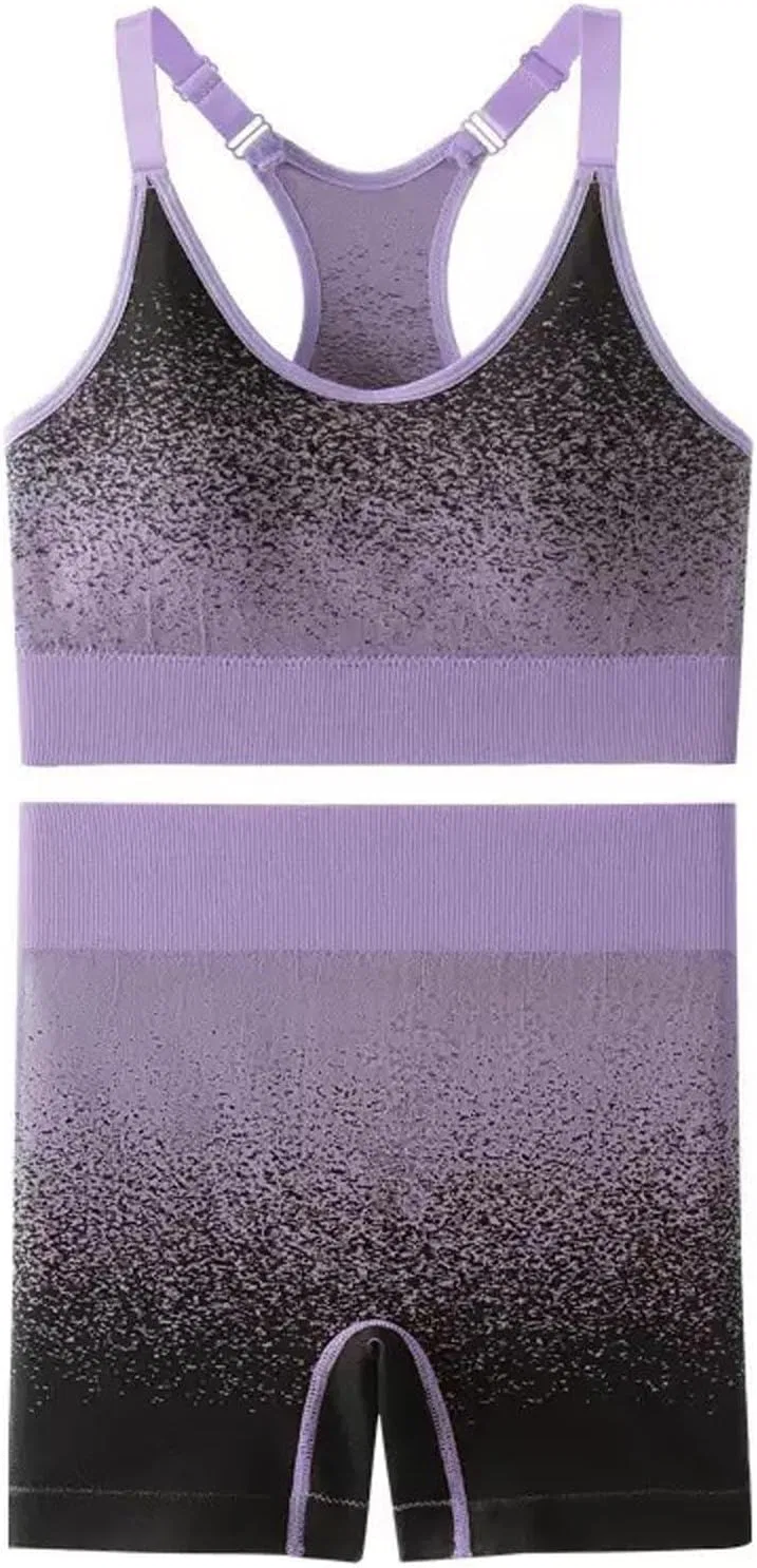 Спортивный топ и шорты 2 предмета, Generic, purple