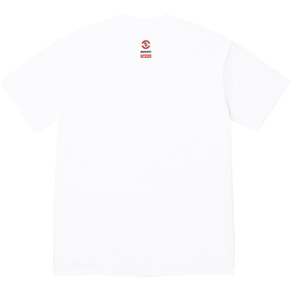 Футболка x ducati bike t-shirt 'white red black' Supreme, белый — фото 2