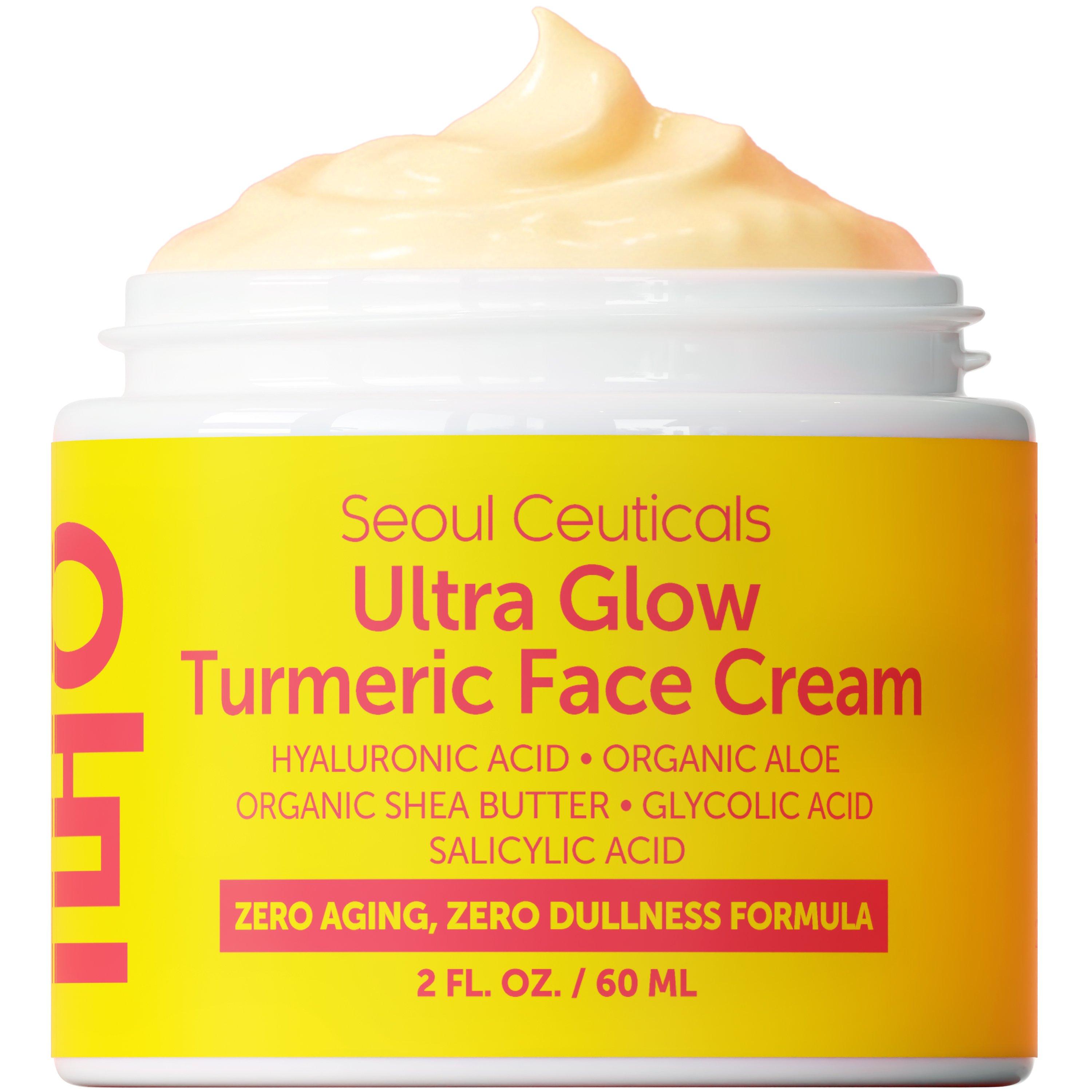 

Корейский крем для лица Ultra Glow с куркумой для ухода за кожей лица Seoul Ceuticals