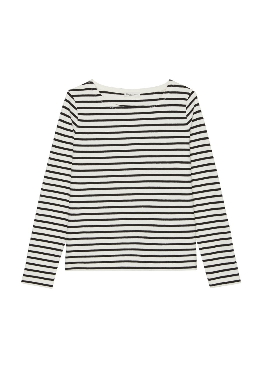 

Лонгслив Marc O'Polo Shirt, черный/белый