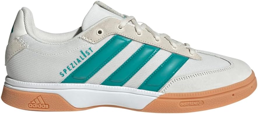 

Мужские кроссовки Adidas Spezialist для зала, белый/слоновая кость/бирюзовый