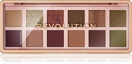 

Палитра теней для век Makeup Revolution The Icon Palette, The Eternal Icon Green Palette 12× 0,7 g