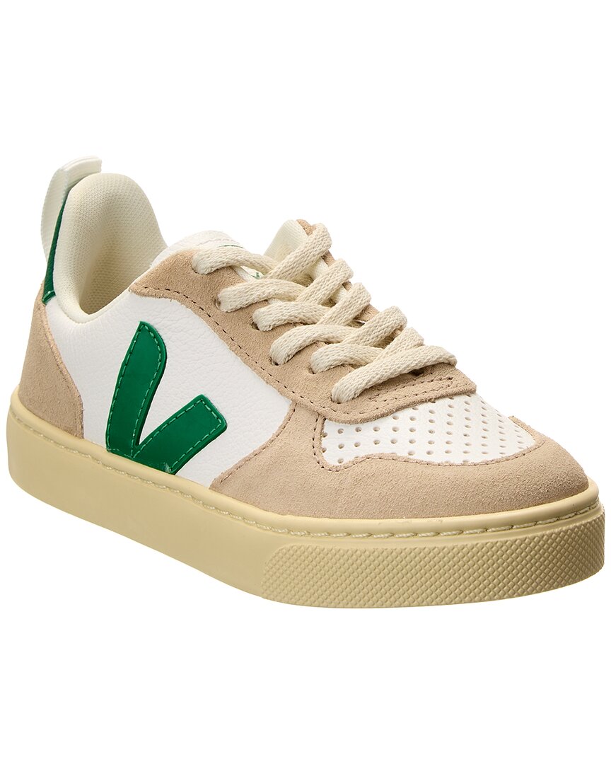 

VEJA Small V-10 кожаные кроссовки, белый