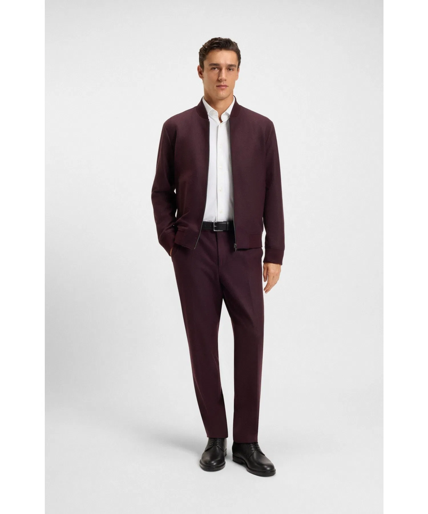 Мужская рубашка BOSS Slim Fit Brushed Stretch Flannel — фото 4