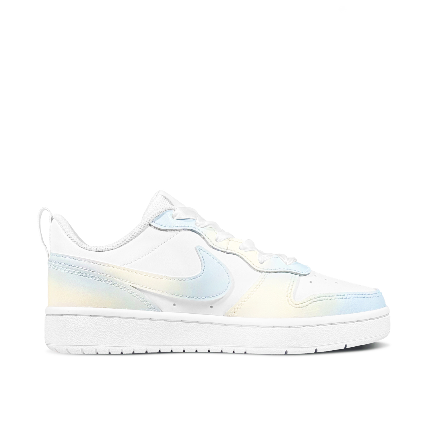 Nike Court Borough Sea Salt Grapefruit Low top Детские скейтбординг кроссовки Blue Yellow для подростков — фото 3