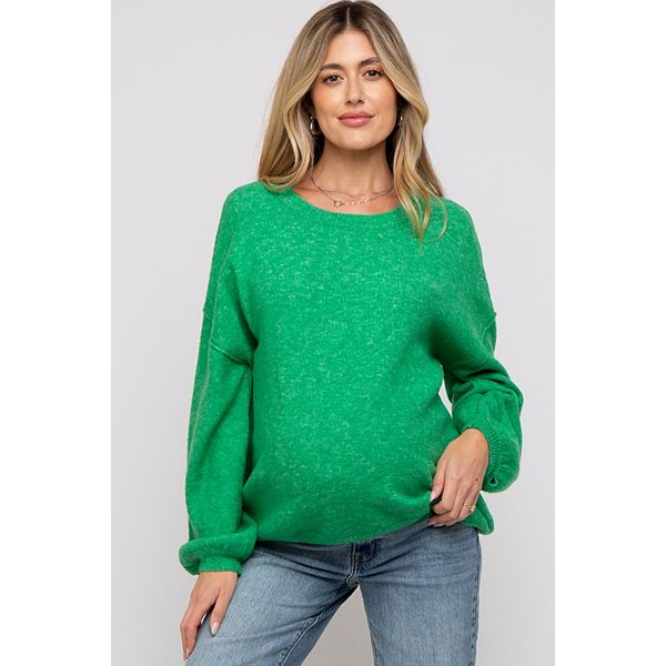 

Базовый свитер с удлиненными плечами для беременных Pinkblush, Green