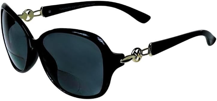 

Женские солнцезащитные очки proSPORT с тонированными линзами и бифокальными линзами – современный стильный дизайн с защитой от УФ-излучения в черном, красном и черепаховом цветах с золотыми и серебряными акцентами, Black Gold