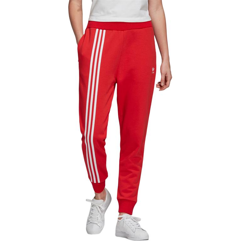 Укороченные брюки Повседневные брюки Женские Красный Adidas Originals — фото 4