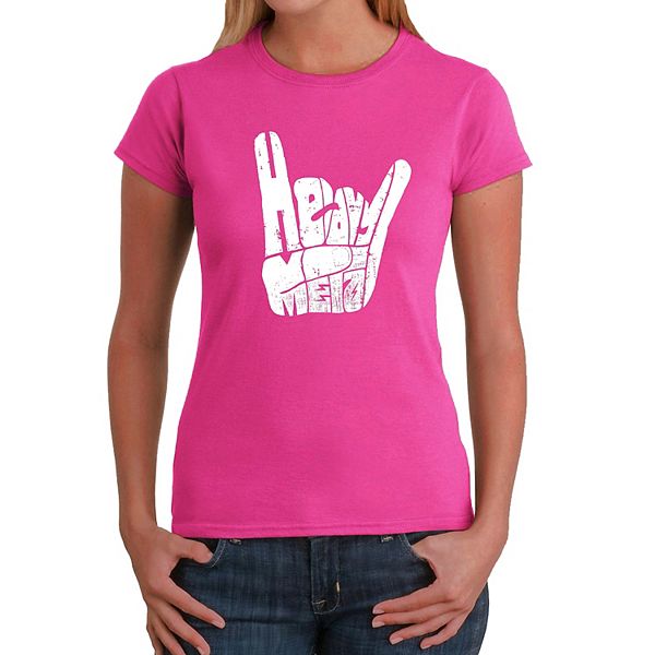 

Футболка с принтом Heavy Metal для женщин La Pop Art, Pink, Розовый, Футболка с принтом Heavy Metal для женщин La Pop Art, Pink