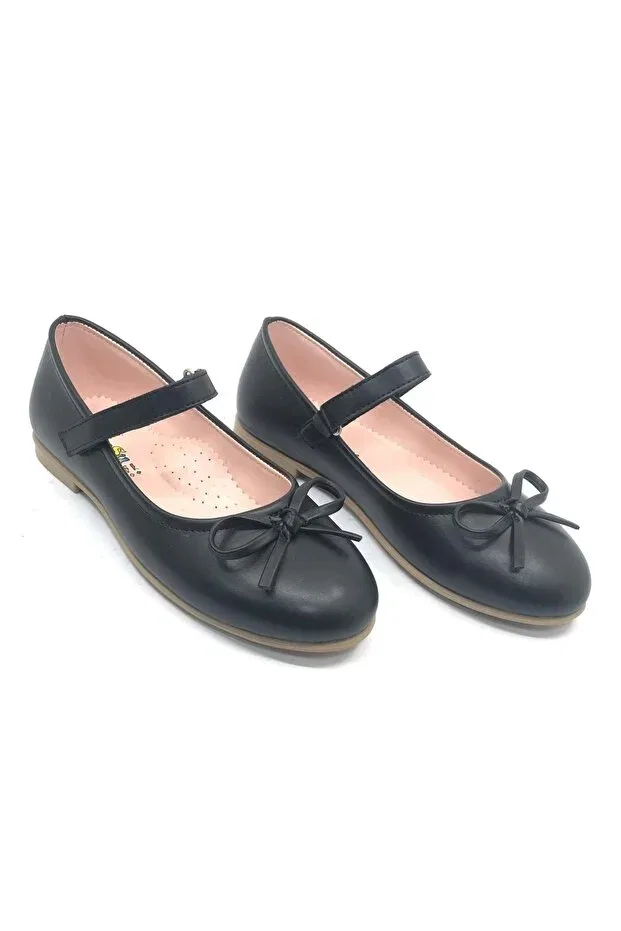 Детские туфли для мальчиков с принтом Iremsu pisi mustache velcro girls' ballerina shoes black-skin Kcmn, Black Skin
